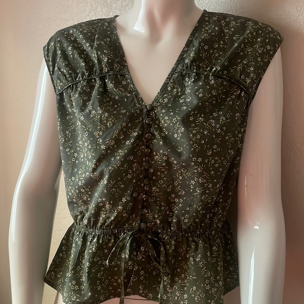 Mauby Gathered Peplum Blouse